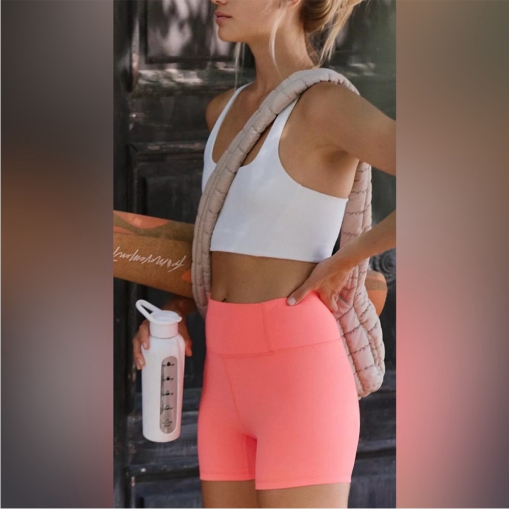 Free People Never Better Bike Shorts Hibiscus Size Medium